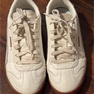 Puma Off-White and blue Lace-Up Sneakers